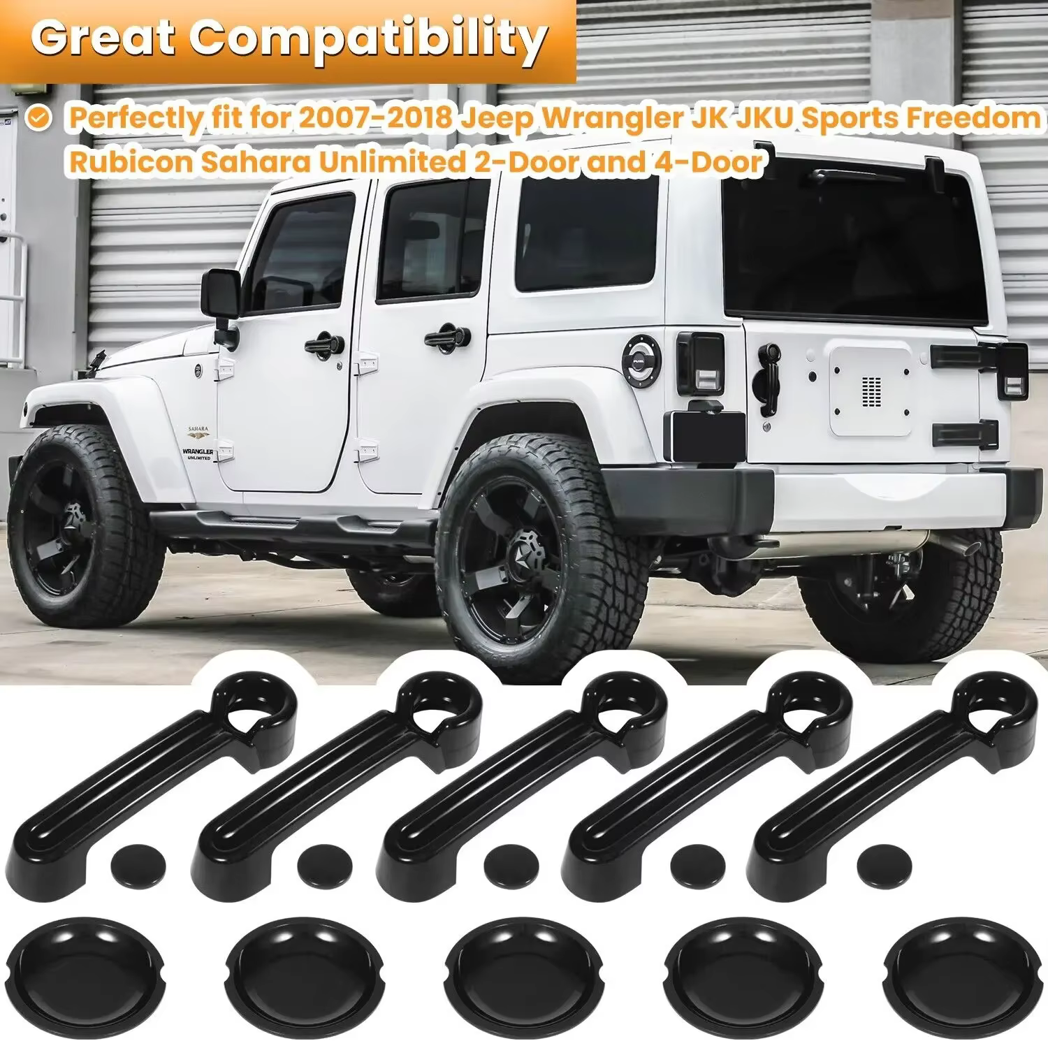 Cubiertas protectoras para manijas del Jeep Wrangler JK