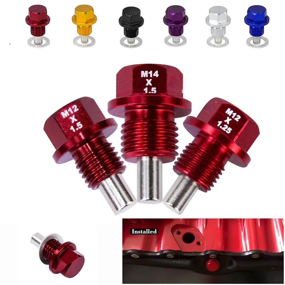Tapón magnético drenaje aceite para Honda Mazda Mitsubishi Suzuki - imagen 2