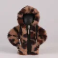 Zipper leopard brown