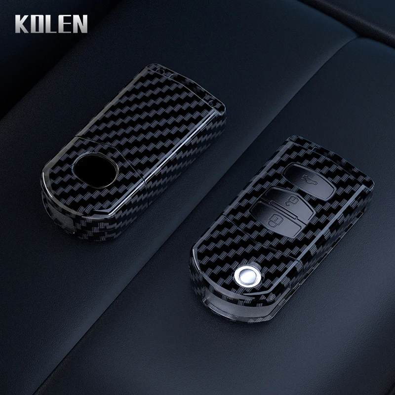 Funda ABS para llave Mazda, efecto fibra de carbono, 2-4 botones - imagen 4