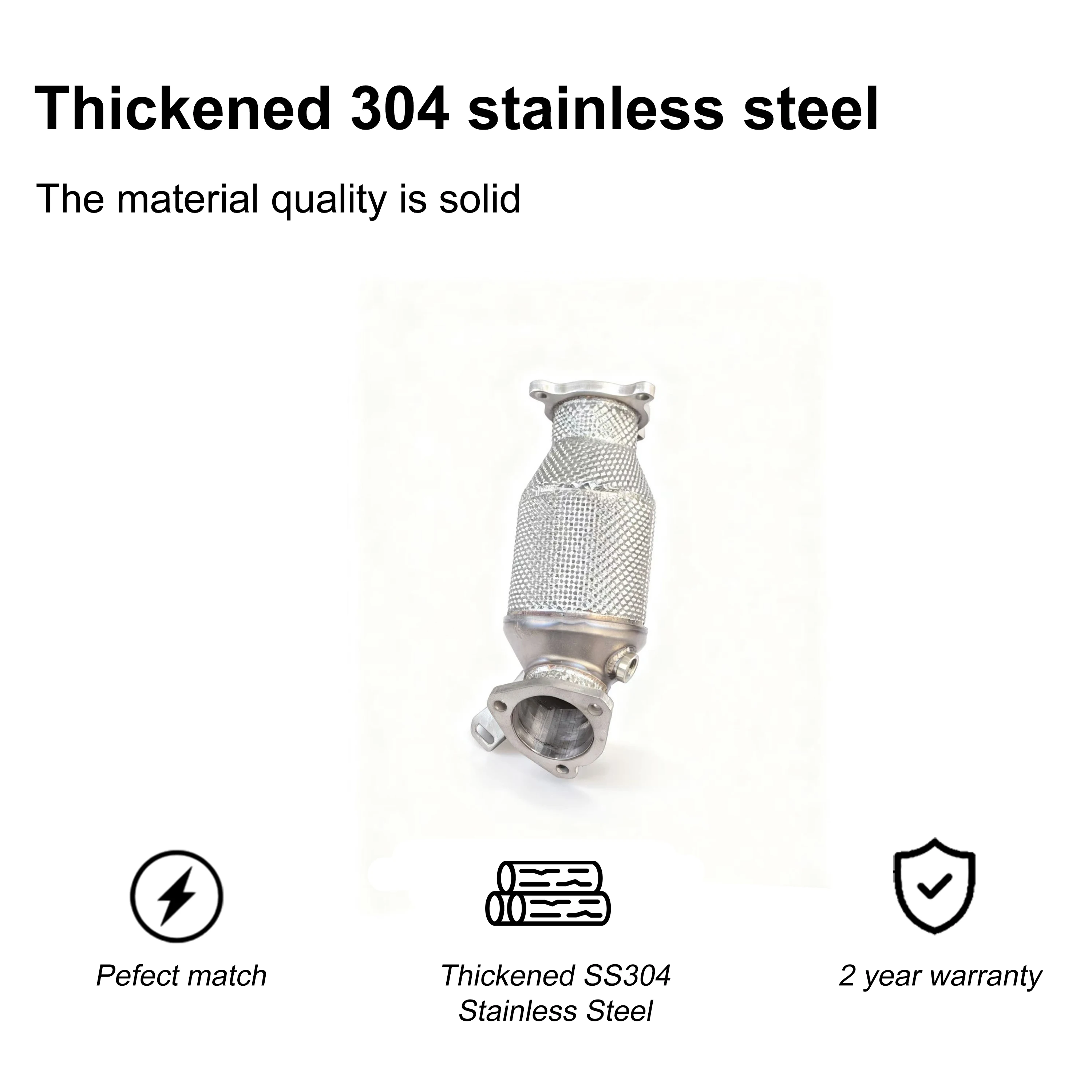 ACE tubo de bajada SUS304 para Audi A4 A5 Q5 2.0 T - imagen 2