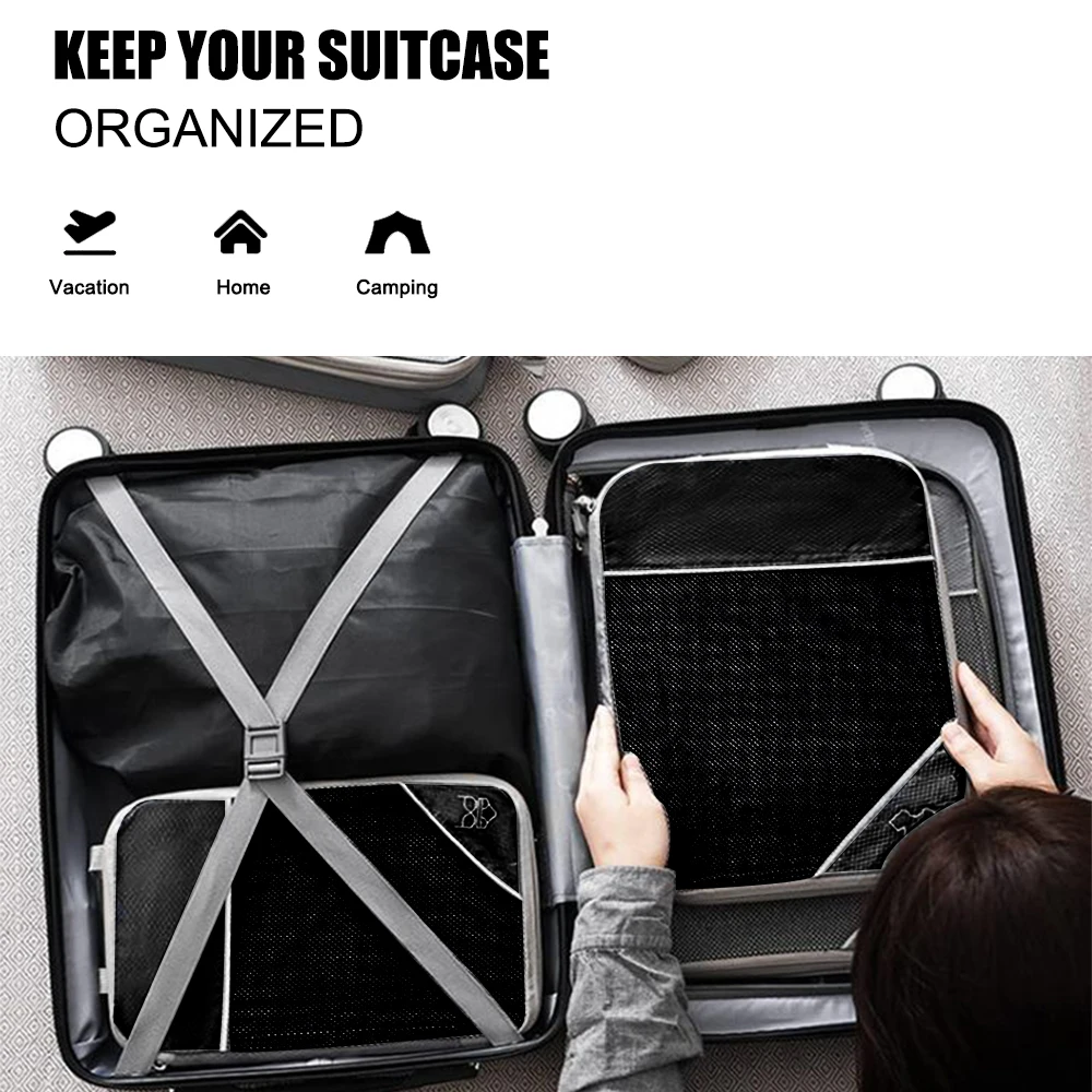 Organizador maletero coche – Bolsas malla portátil almacenamiento - imagen 5