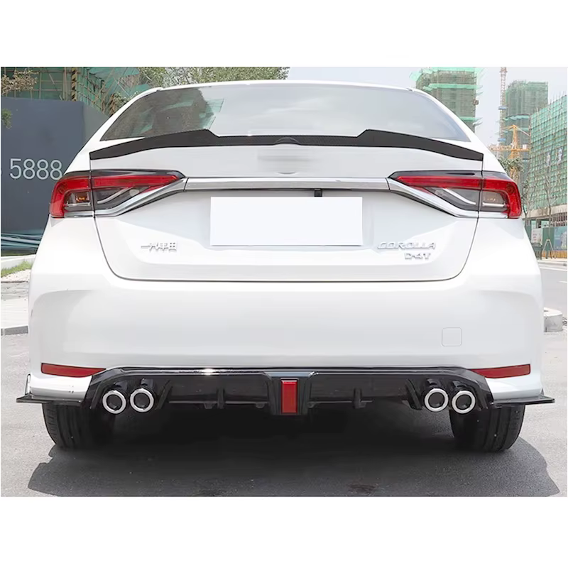 Alerón de parachoques y divisor de plástico