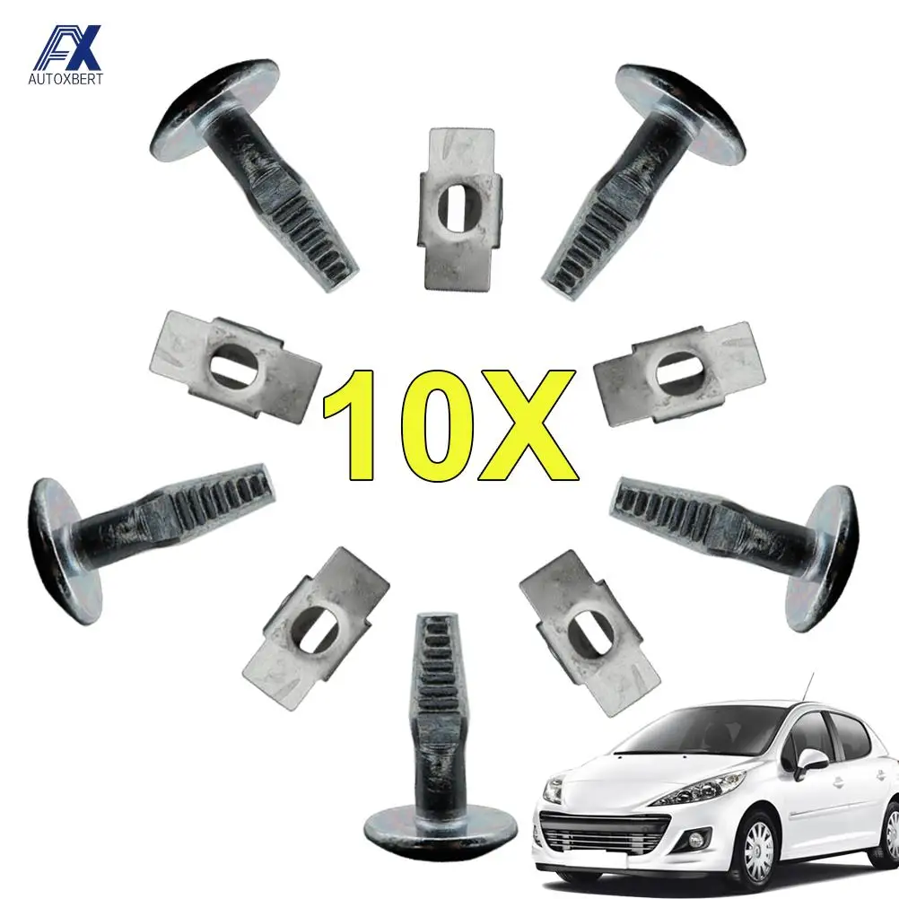 Cubierta inferior del motor con clips para Peugeot y Citroën 206/207