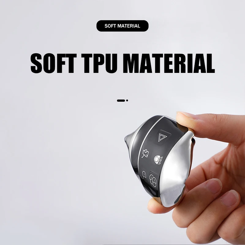 Funda suave de TPU para mando a distancia de coche, carcasa con soporte para Land Rover Range Rover Sport Evoque Freelander para Jaguar XF XJ XE XJL XFL - imagen 5