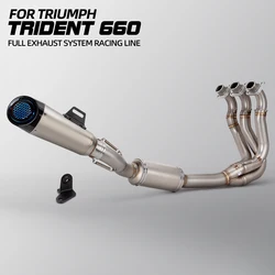 Sistema de escape completo para Triumph Trident 660 y Daytona 660