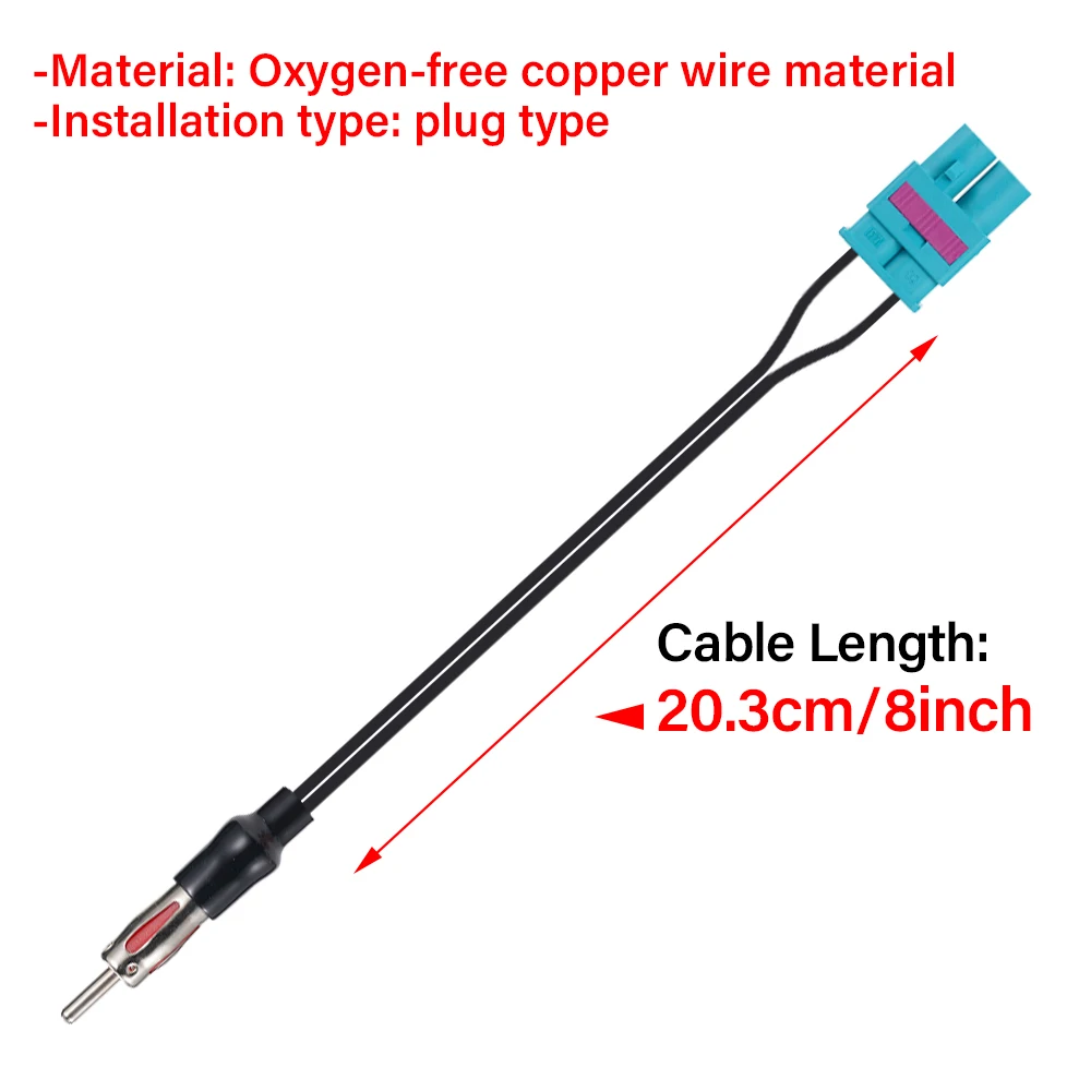 Adaptador de antena doble Fakra a DIN macho para Audi y VW - imagen 3