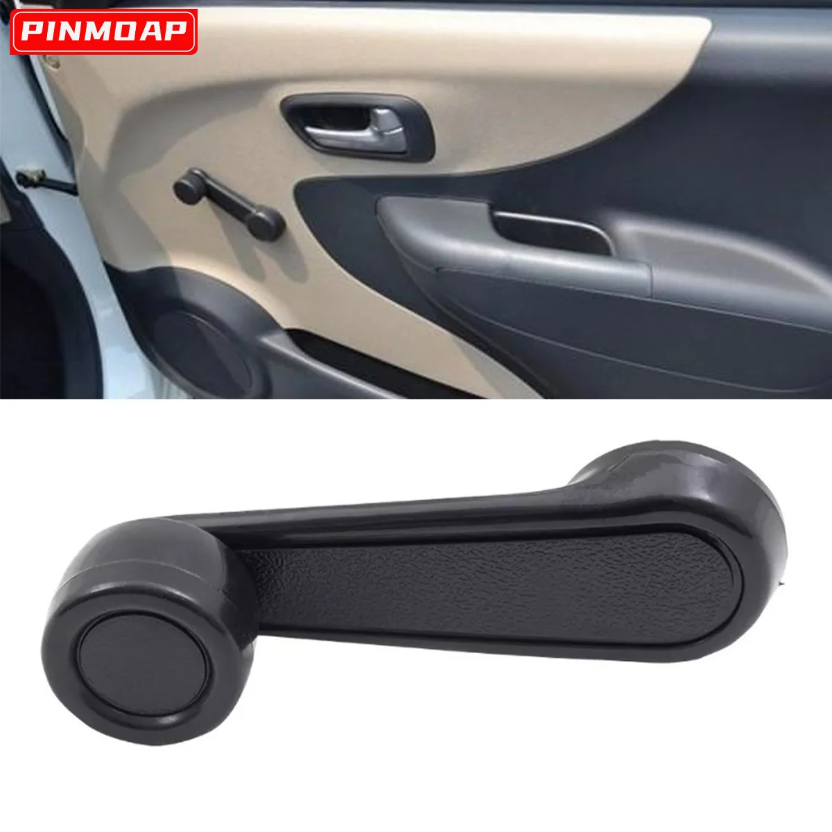 Manija de ventana de coche de alta calidad, biela de ventana de manija de coche, reemplaza la manija, bobina de manivela, accesorios de manija de vidrio de ventana ABS