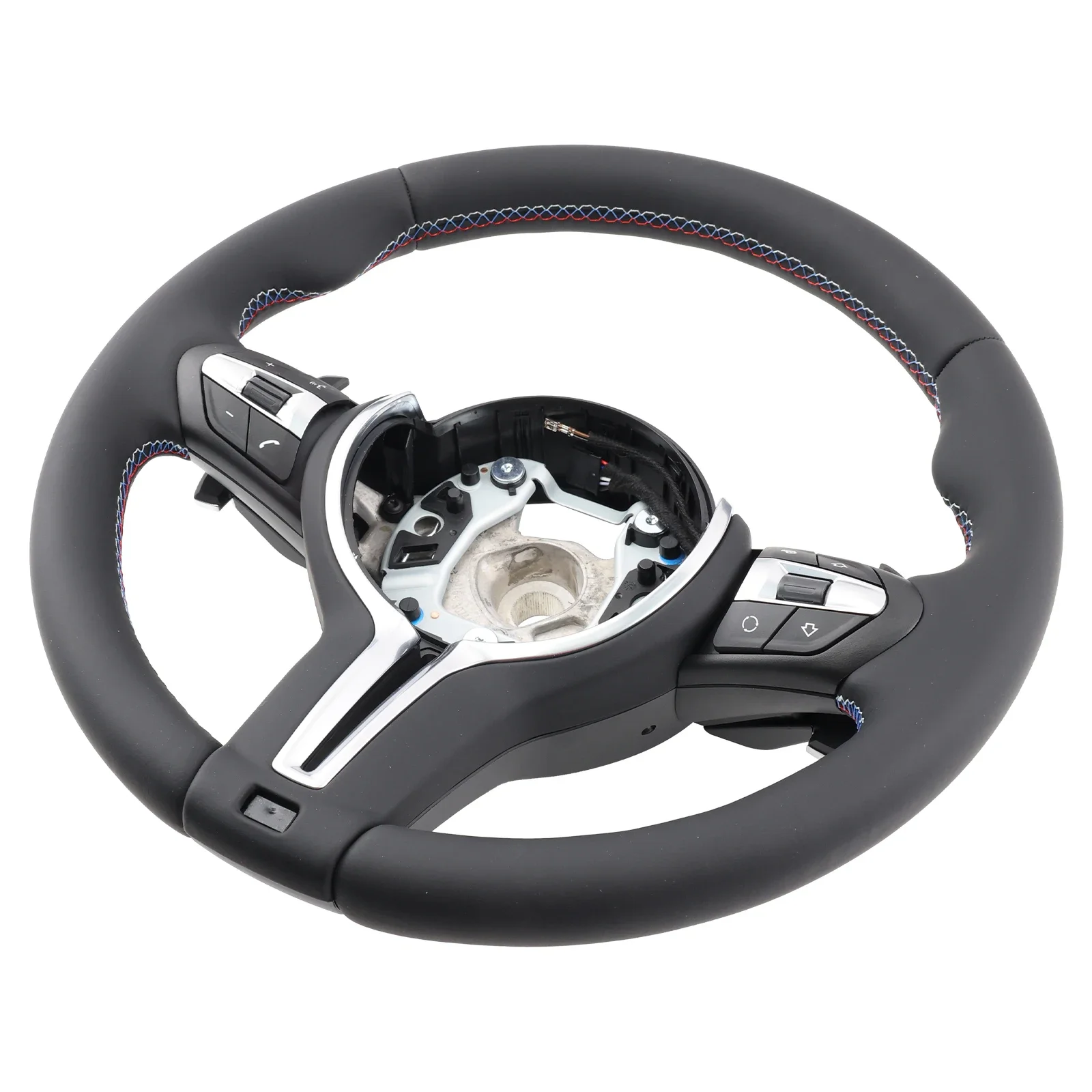 Volante de rendimiento para BMW, estilo deportivo, mejora de cuero de napa multifuncional para E70 E71 E84 E87 E90, accesorios para coche - imagen 3