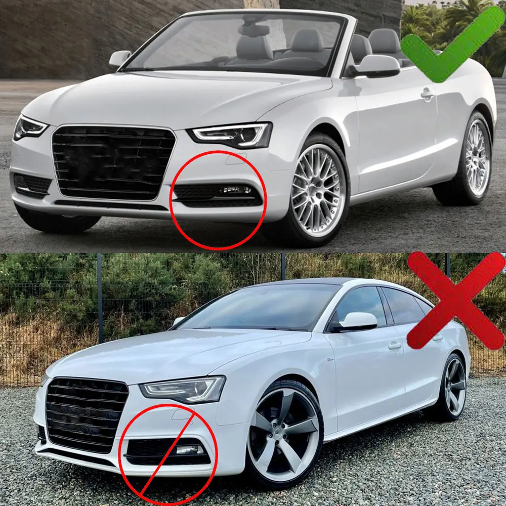 8T0807681H 8T0807682H cubierta de luz antiniebla delantera para Audi A5 2012 2013 2014 2015 2016 estilo de coche - imagen 2