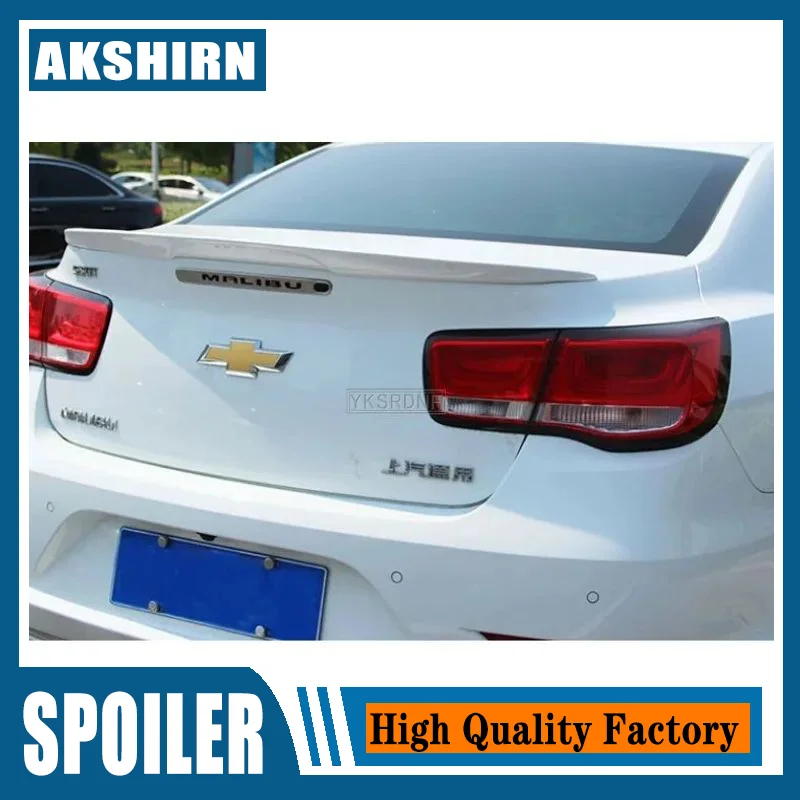 Alerón trasero para maletero Chevrolet Malibu 2012-2018 ABS negro brillante