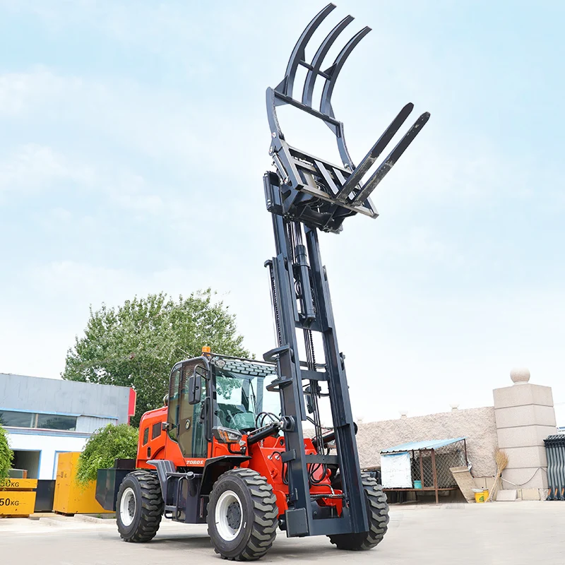 Carretilla Elevadora Diésel 3,5 Tn Todo Terreno para Construcción - imagen 4