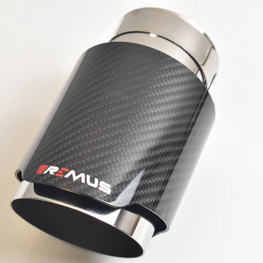 VREMUS Punta Silenciador Fibra Carbono con Boquilla Modificada - Escape Deportivo