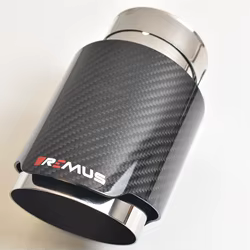 VREMUS Punta Silenciador Fibra Carbono con Boquilla Modificada - Escape Deportivo