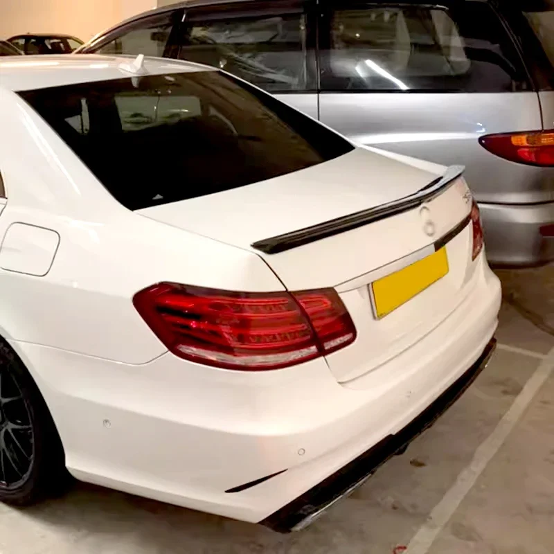Alerón trasero W212 para Benz Clase E, aleta trasera negra brillante, accesorios de pintura de carbono, E260, E300 - imagen 2