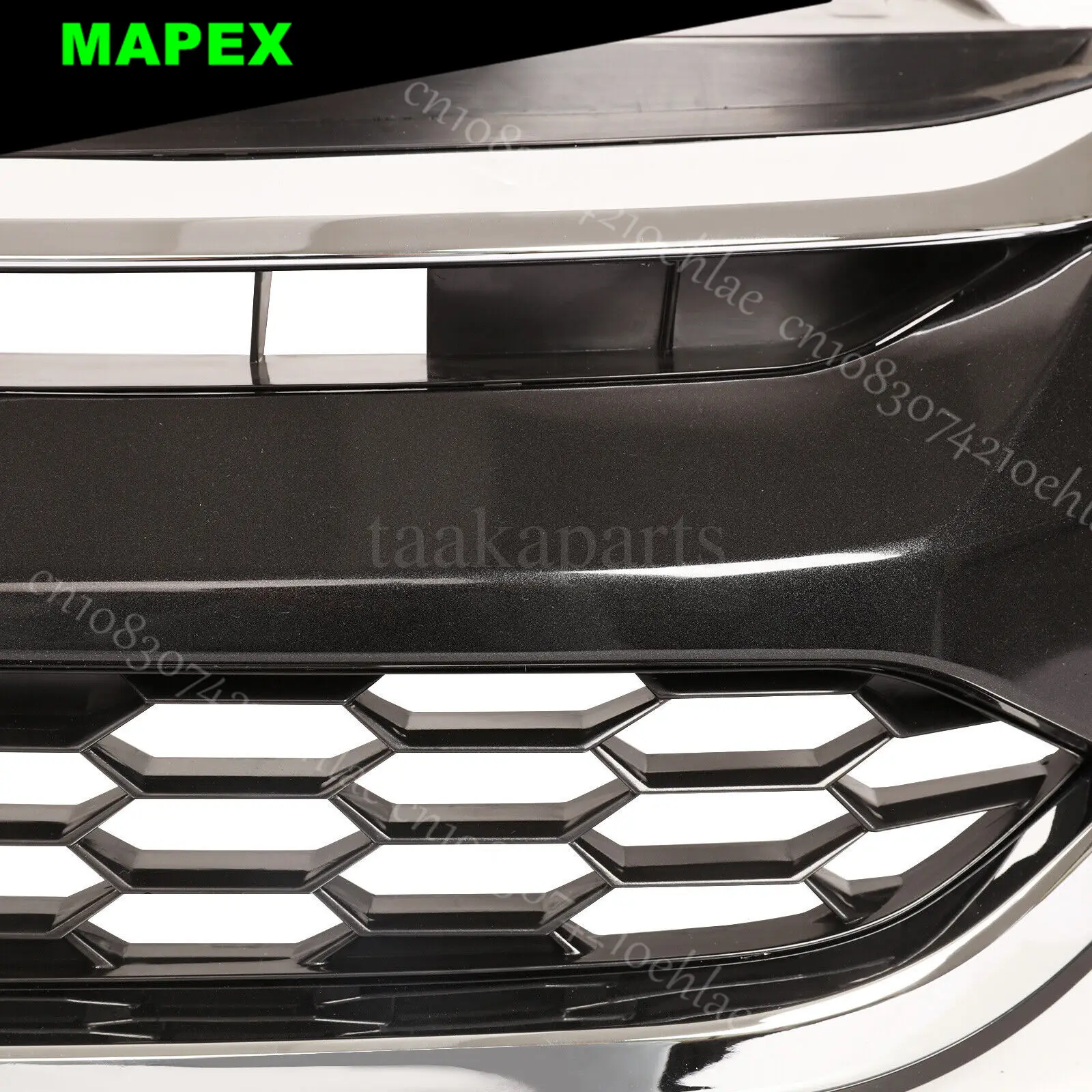 Parrilla delantera cromada de panal para Honda CR-V 2015-2016 - imagen 4
