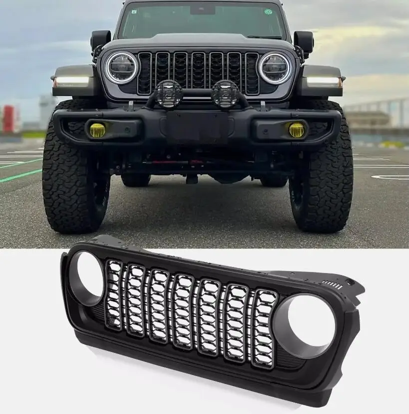 Rejilla de malla negra para Jeep Wrangler JL