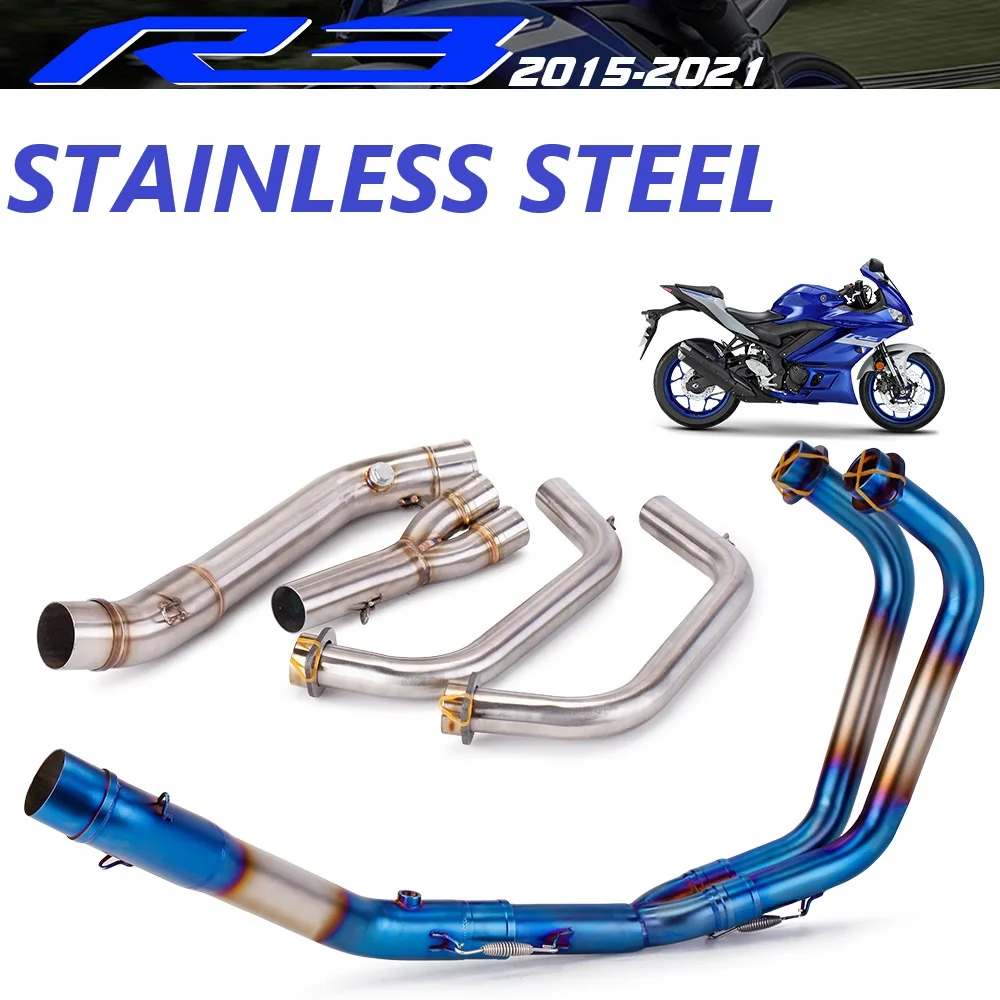 Tubo intermedio de escape para Yamaha YZF-R3/R25 y MT-03 2015-2020 - imagen 3
