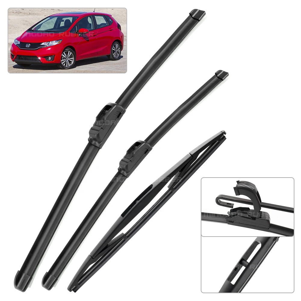 Juego limpiaparabrisas delantero y trasero Honda Jazz MK2 MK3 2009-2020 - imagen 2