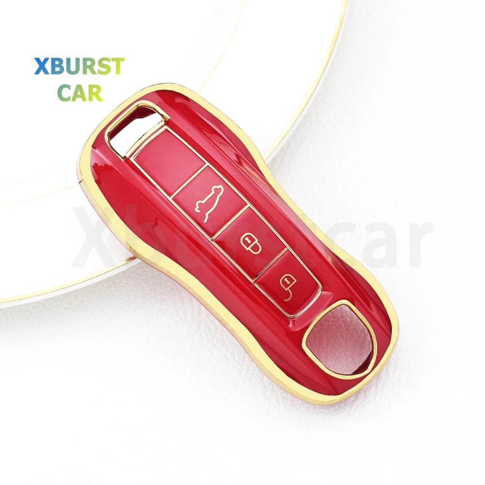 Funda protectora TPU para llave Porsche Macan 911 Cayenne
