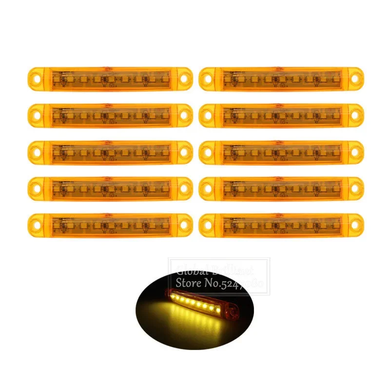 Vista frontal y lateral de la luz LED