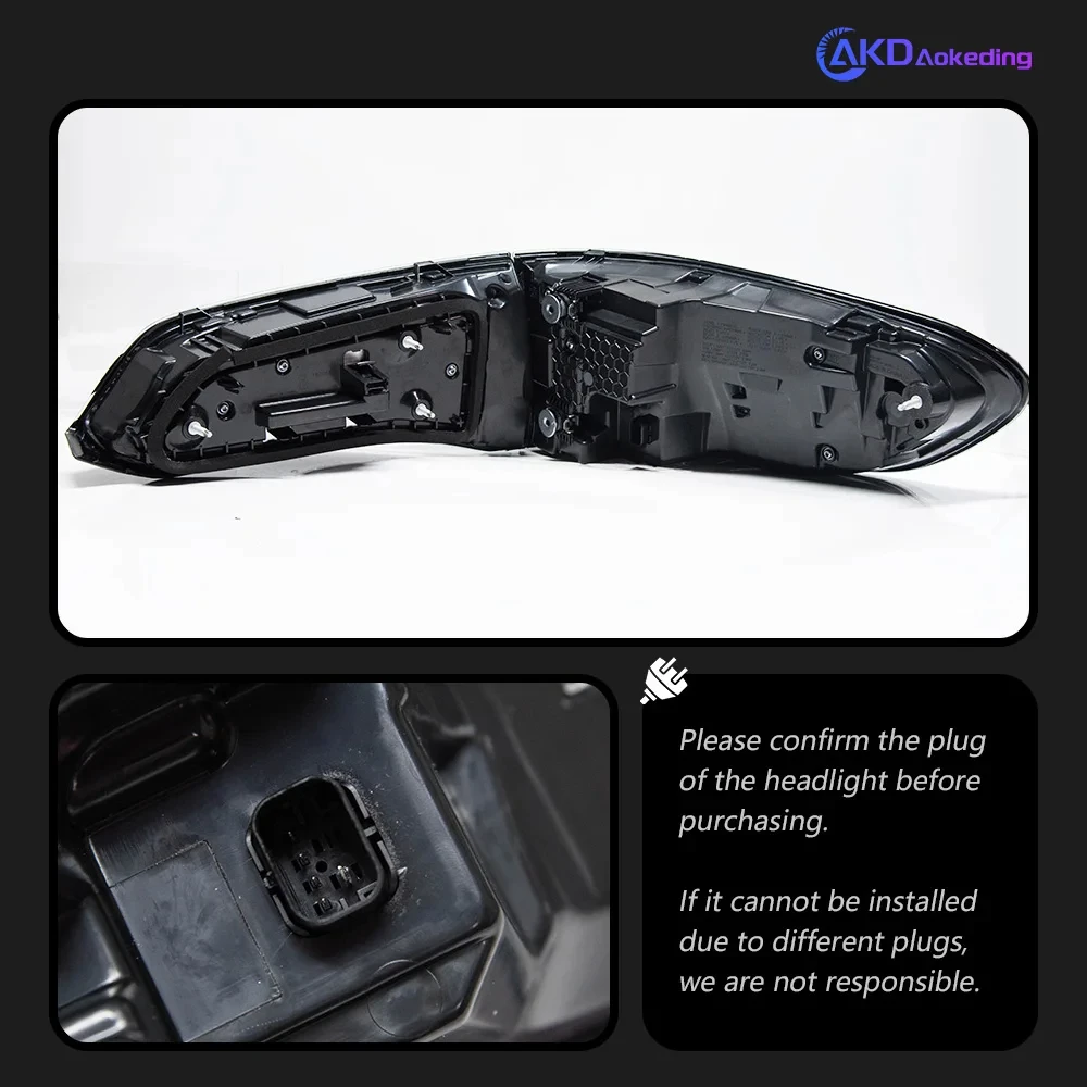 AKD Piloto trasero LED para BMW X5 G05 2018-2022 con DRL - imagen 4
