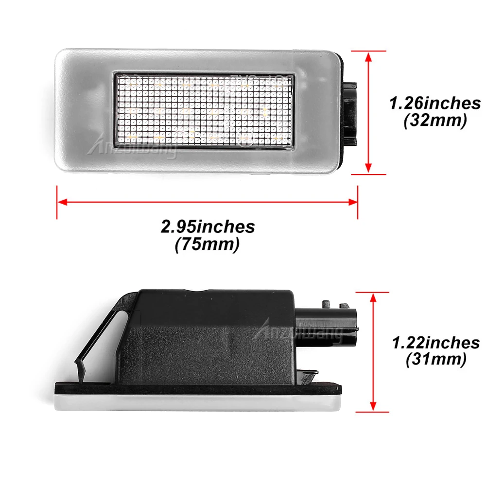 Luz LED de matrícula para Nissan Serena C27 y Dacia Duster 2017-2021 - imagen 3