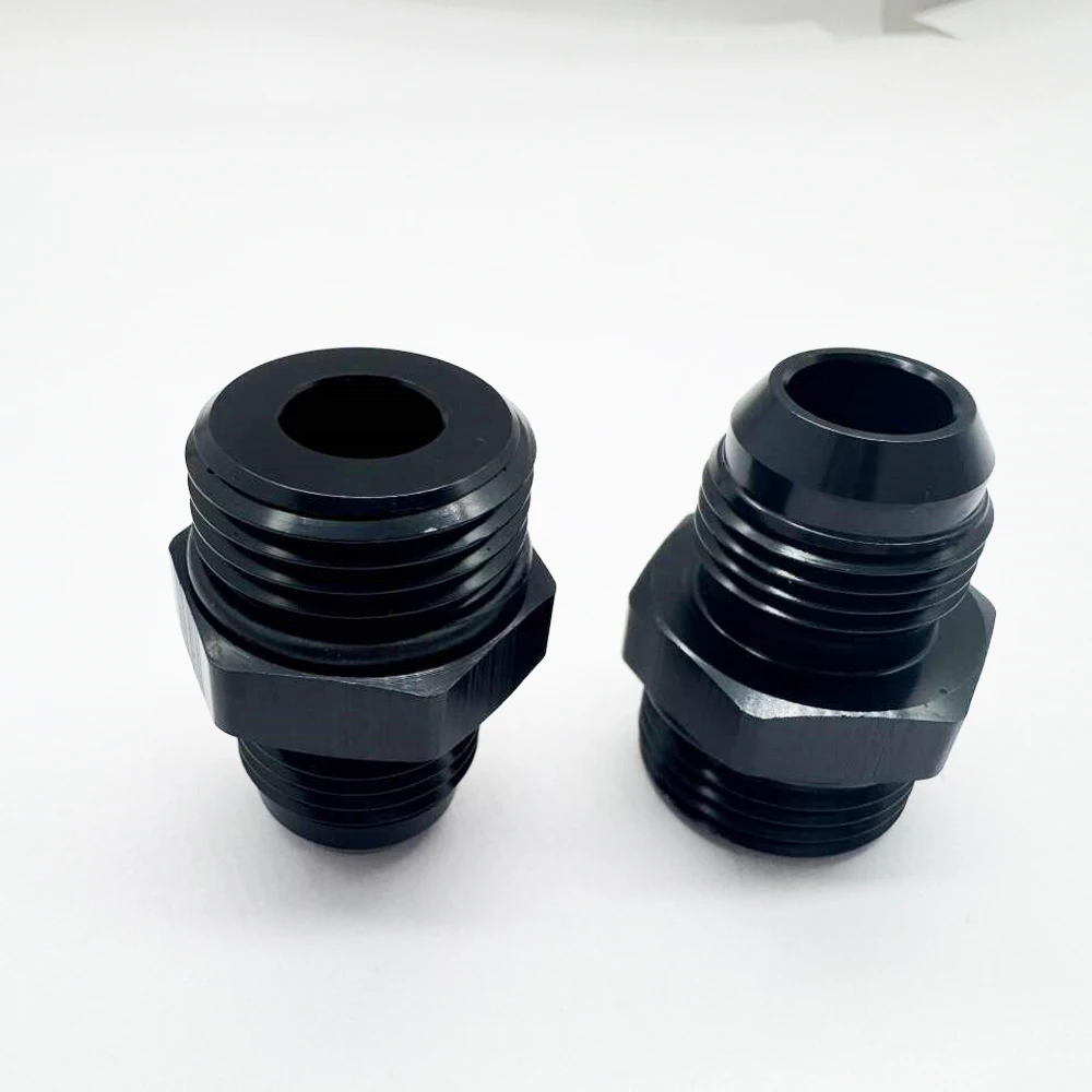 Conector reductor AN10 a AN8 para aceite turbo – Negro - imagen 3