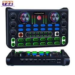 Tarjeta de sonido X60 con mezclador para karaoke y streaming en vivo