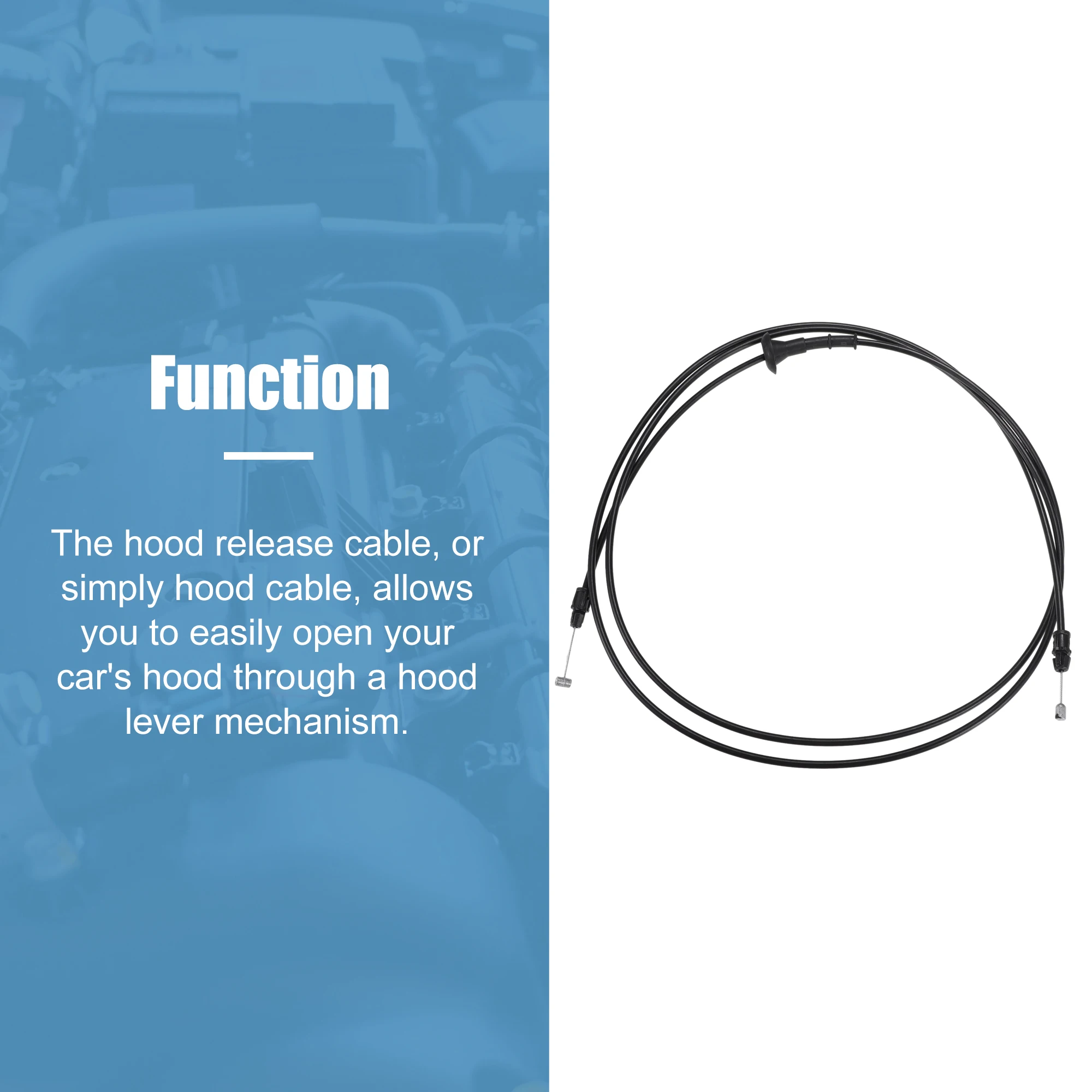 Cable de capó de repuesto para Ford F-150, Expedition y Navigator - imagen 3