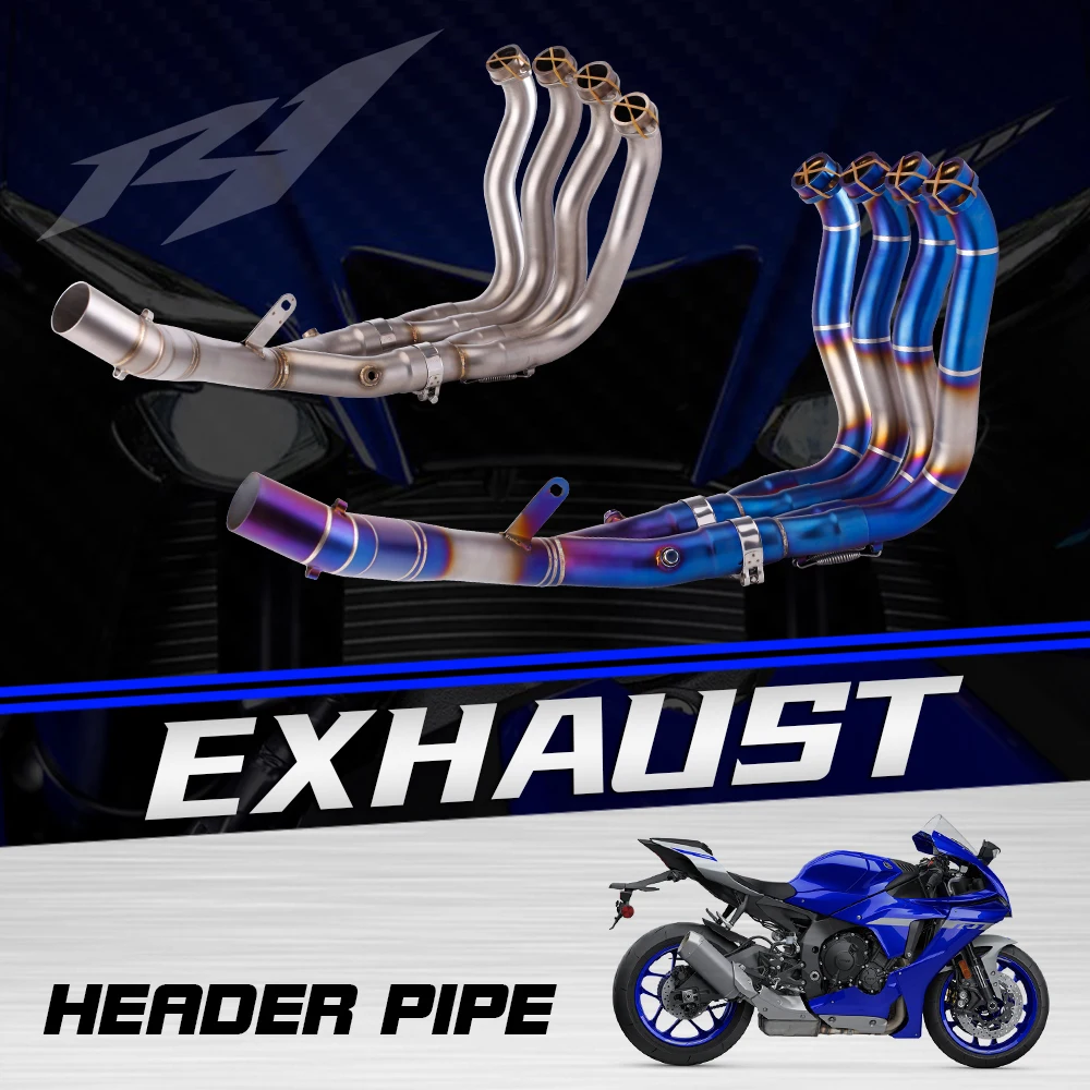 Tubo de enlace de escape inox para Yamaha YZF-R1 2015-2023 - imagen 2