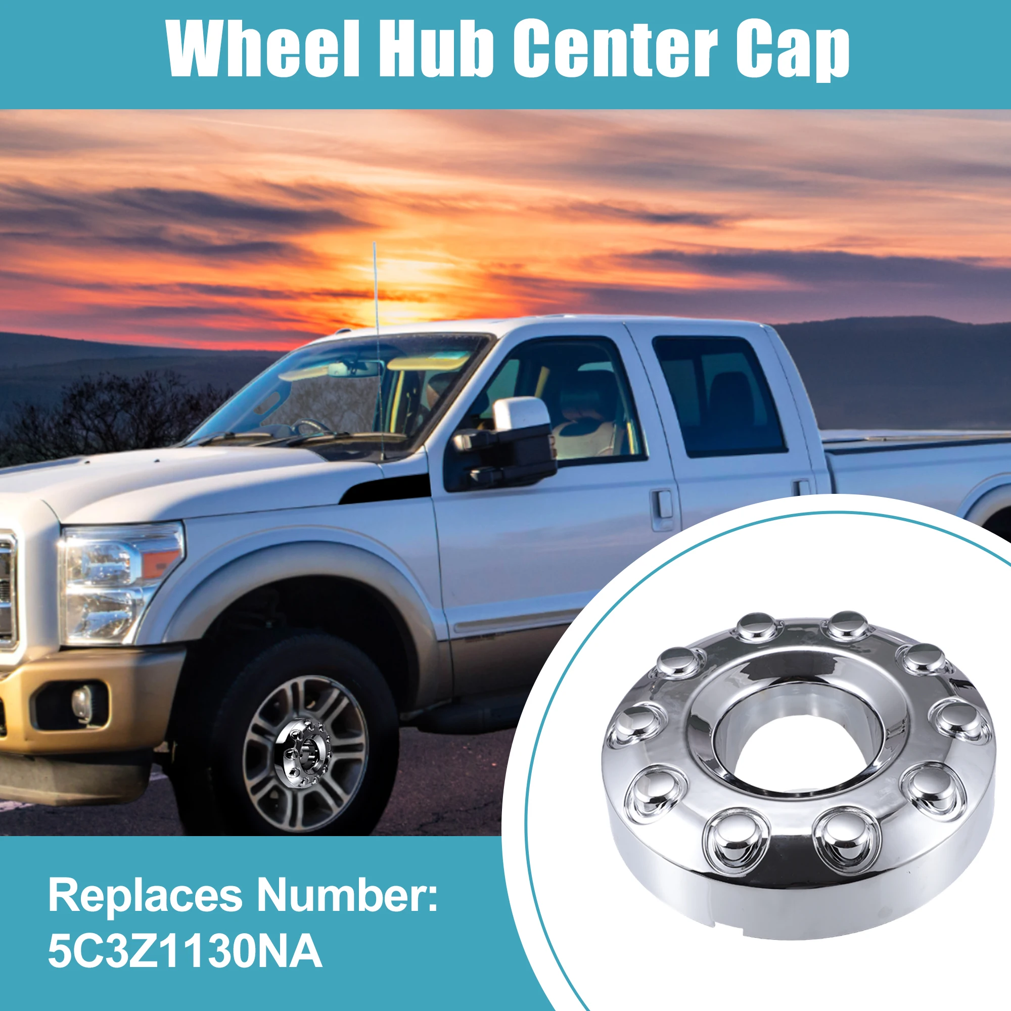 X Autohaux tapacubos cromado 10 terminales Ford F-450 F-550 Super Duty - imagen 2