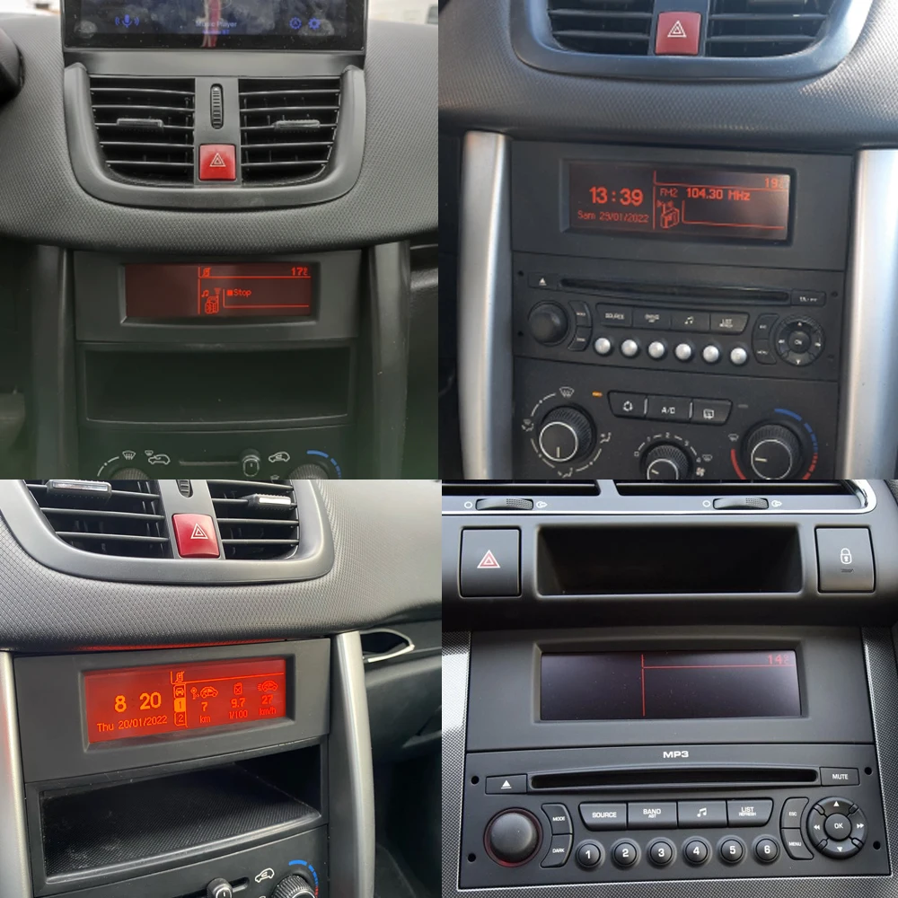 Peugeot Citroën marco carcasa pantalla multifunción CD frontal - imagen 5