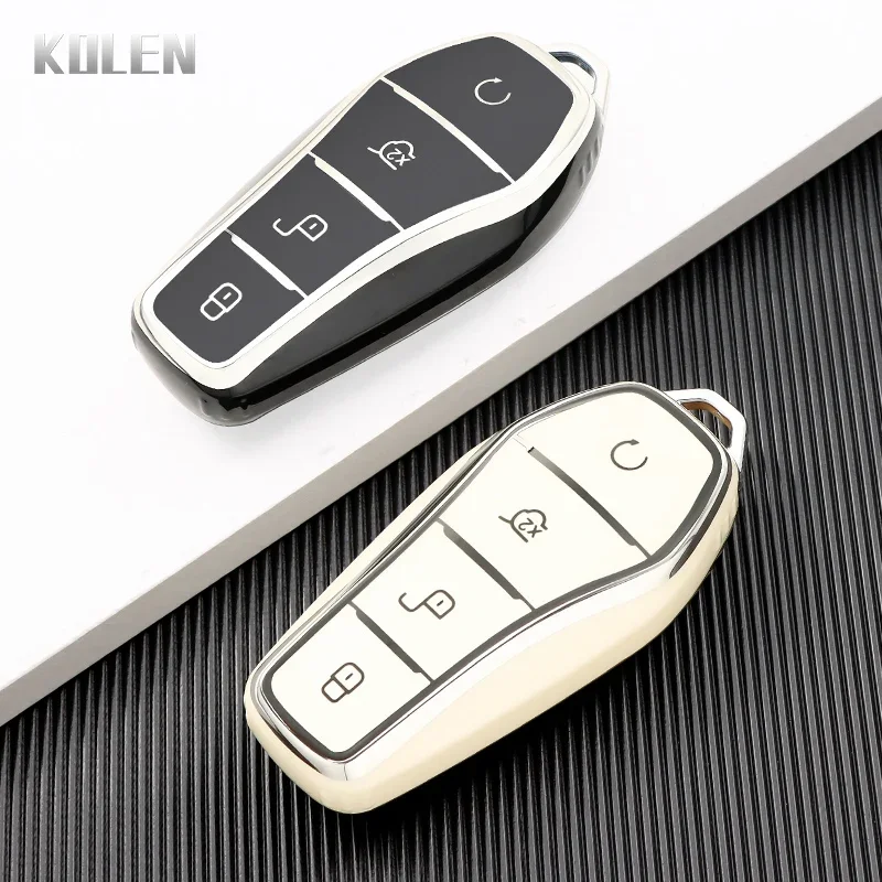 Funda mando llave TPU 4 botones BYD Qin Plus DM-i Han EV Dolphin - imagen 4