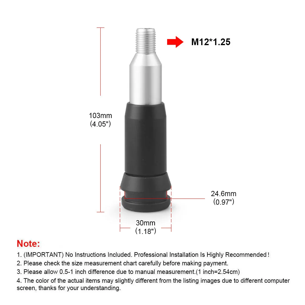 Adaptador de pomo de cambio M12x1,25 para transmisión automática - imagen 4