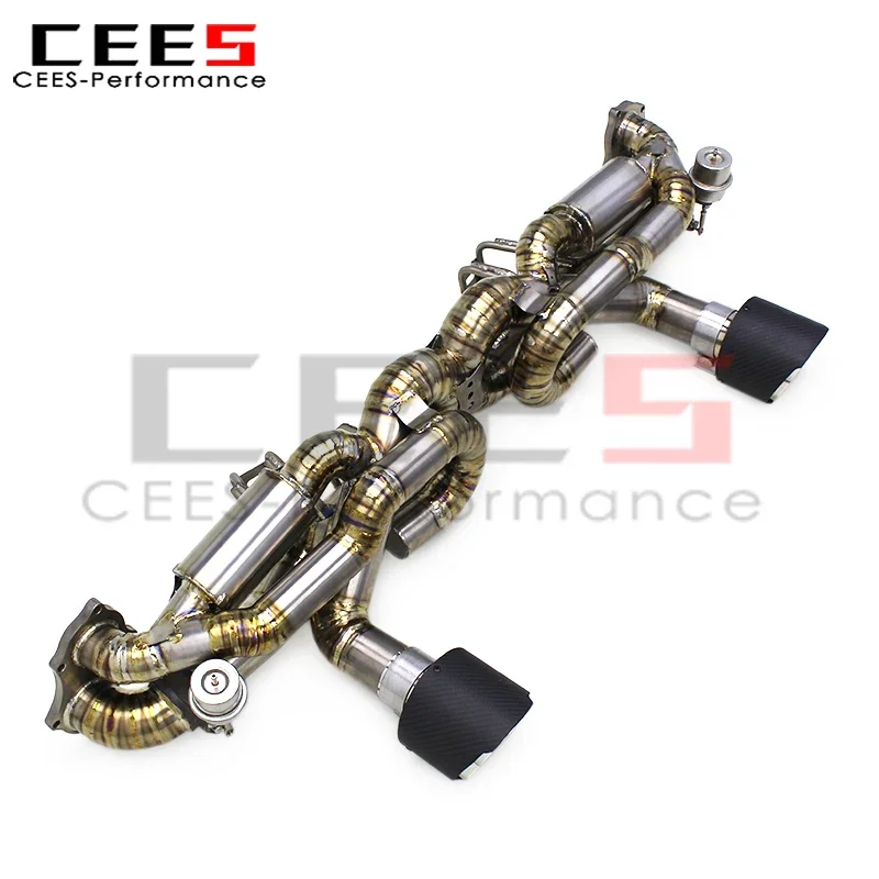 Escape deportivo con válvula para Porsche 718 Cayman GT4 4.0L – silenciador y tubo racing - imagen 3