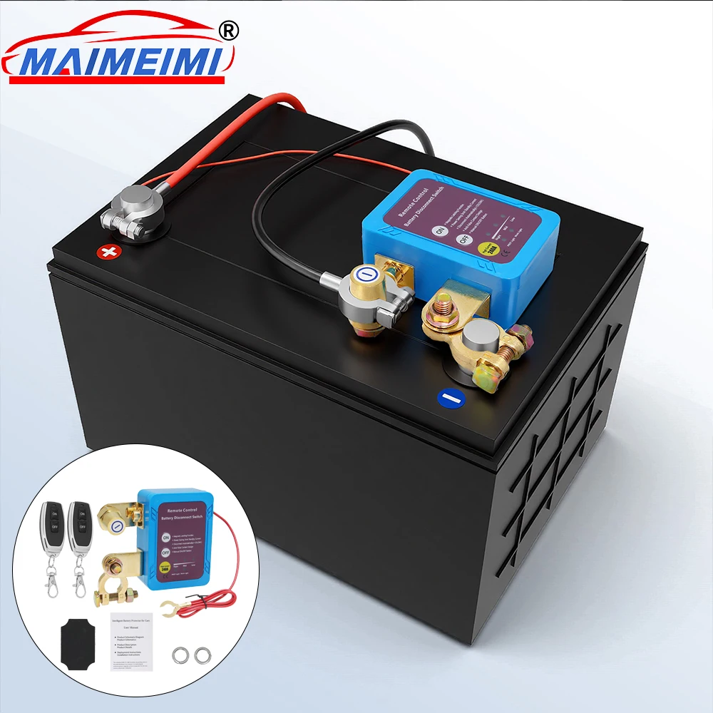 90%12V 240A interruptor de desconexión remota de batería interruptor de apagado automático coche camión barco Control remoto interruptor de apagado de voltaje inteligente