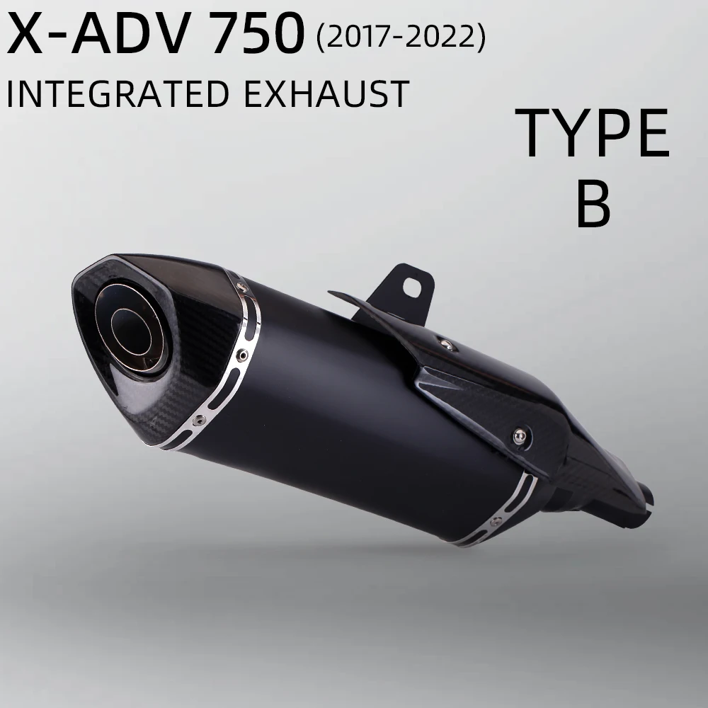 Tubo escape medio Honda X-ADV 750 Forza 750 silenciador de carbono