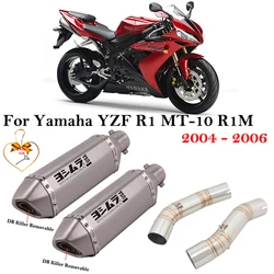Sistema de escape Yamaha YZF R1 MT-10 R1M con tubo intermedio