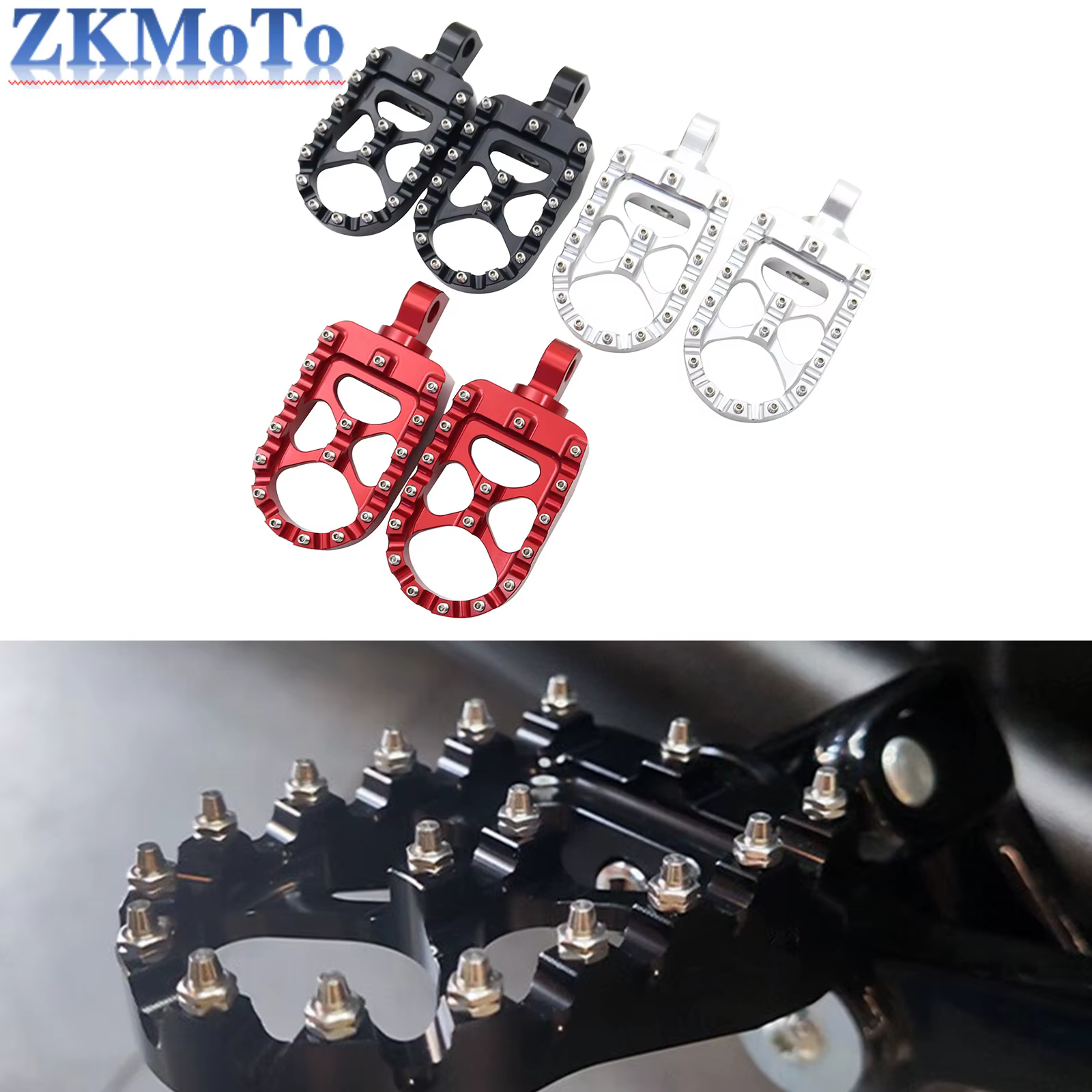 Estriberas MX anchas Harley Sportster XL 883/1200 y Dyna Street Bob