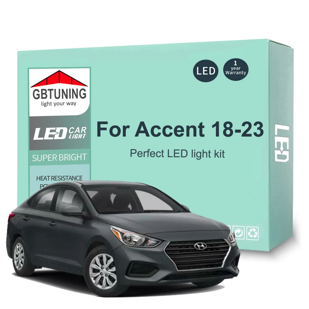 Kit bombillas LED Canbus interior y maletero Hyundai Accent HC