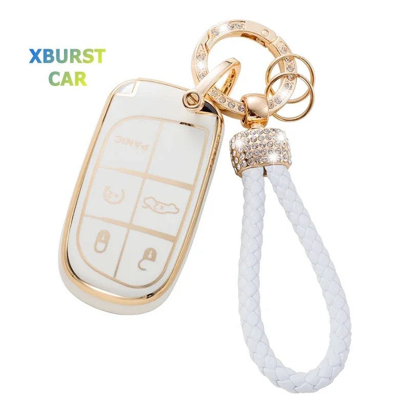 Funda TPU para llave de coche 5 botones Jeep, Dodge y Chrysler