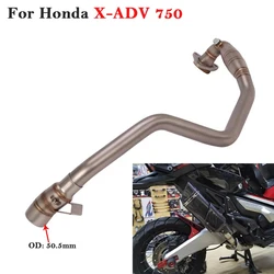 Tubo de enlace de escape de 51 mm para Honda X-ADV 750