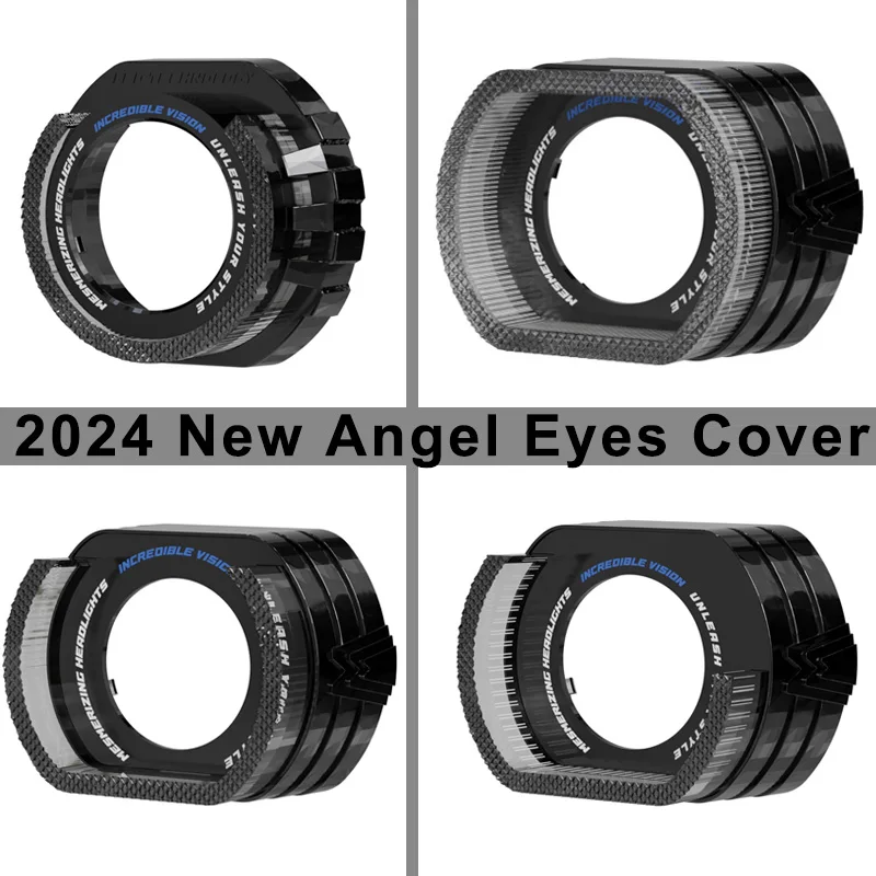 Máscara LED ojo de ángel 5D para faros universales de coche