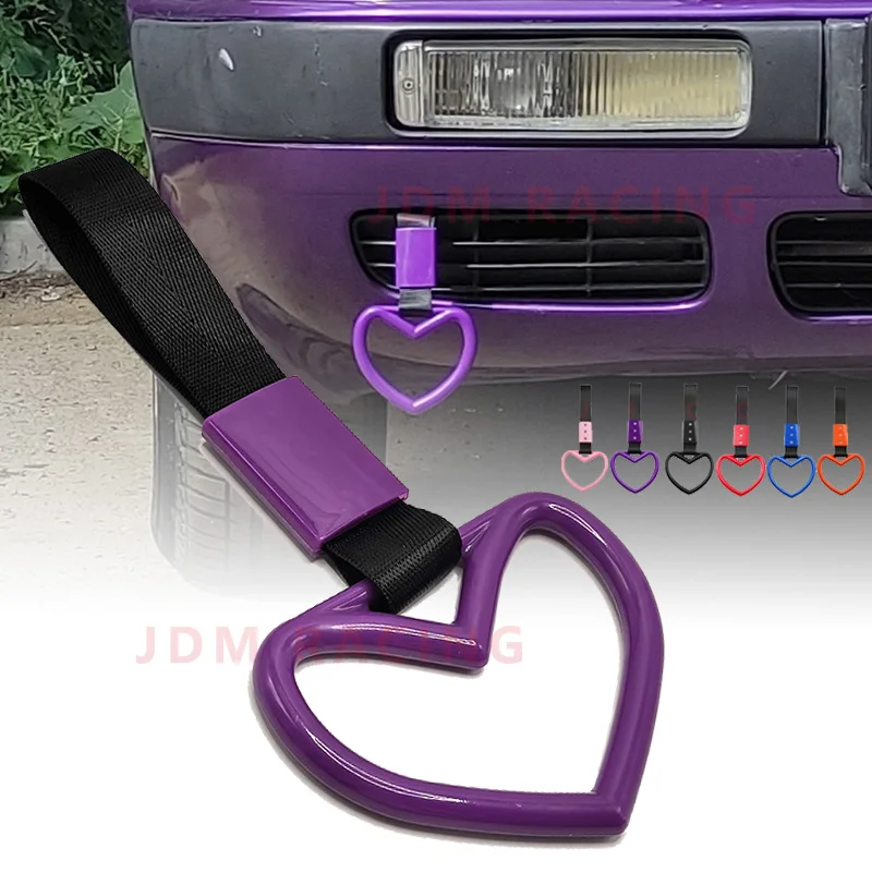 Correa de agarre para coche JDM con anilla de corazón - imagen 3