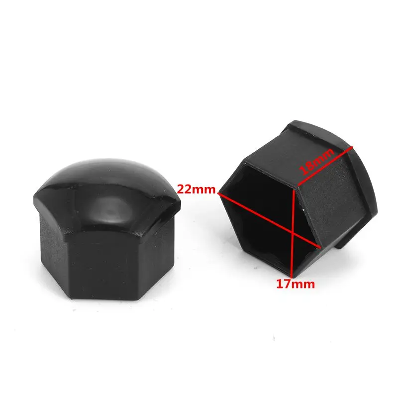 Tapas tuercas rueda 17 mm hexagonal OEM 321601173A – Audi VW Skoda - imagen 5