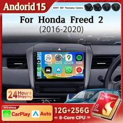 Radio 2 din Android 15 con CarPlay y GPS para Honda Freed 2 2016-2020