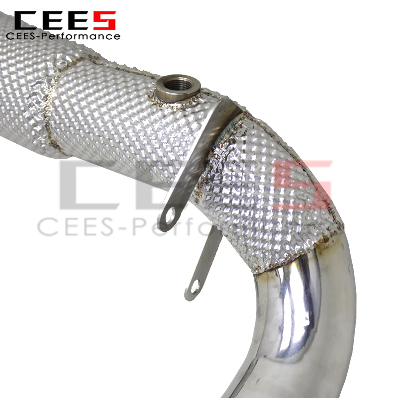 Tubos de escape Catback de acero inoxidable cees, sin bajante de gato para mercedes-benz CLA250 2,0 T 2014-2021, sistema Valvetronic de silenciador - imagen 4