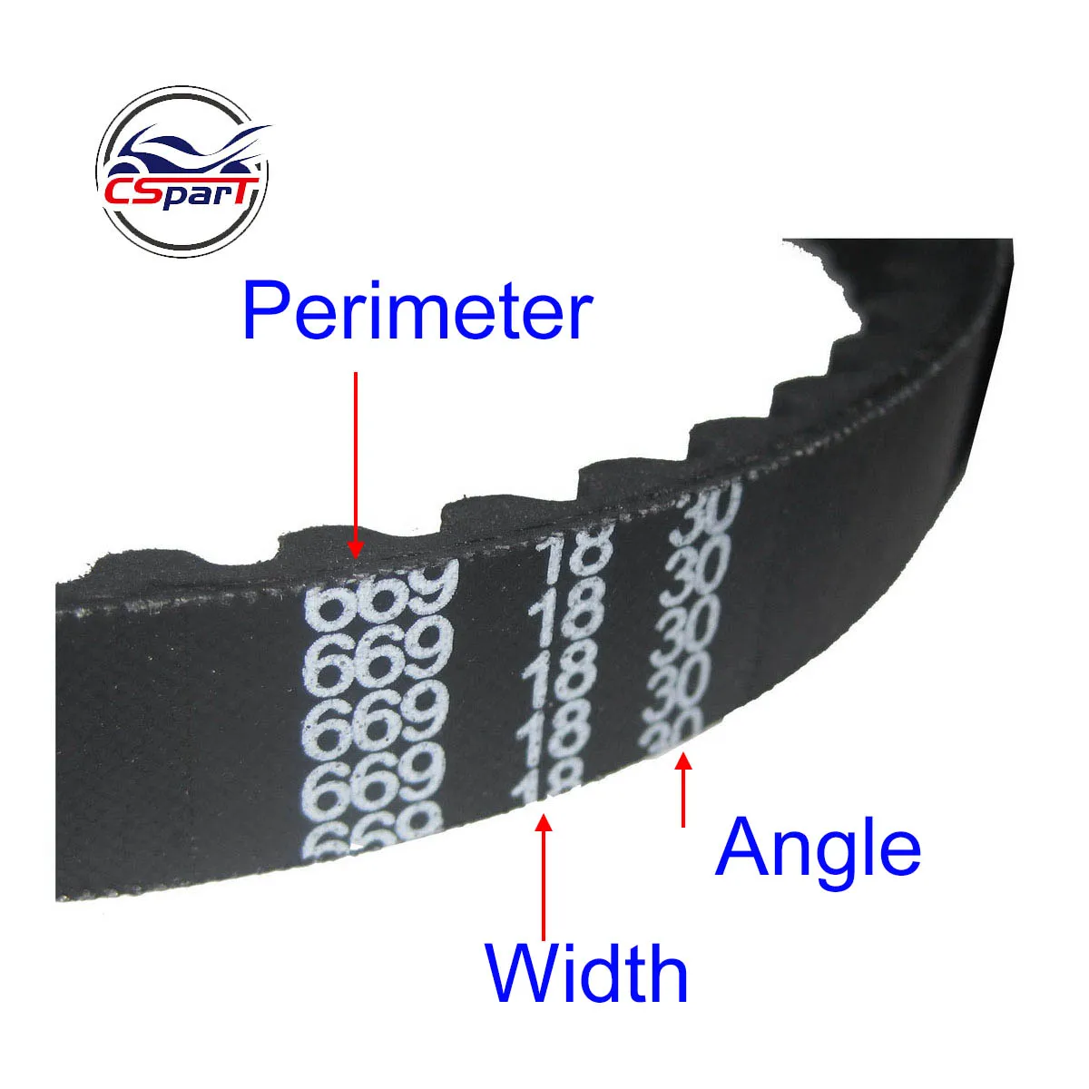 Correa de transmisión para scooter GY6 50-100 cc 139QMB - imagen 2