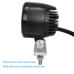 Luz de trabajo LED roja para carretilla elevadora 12-80 V